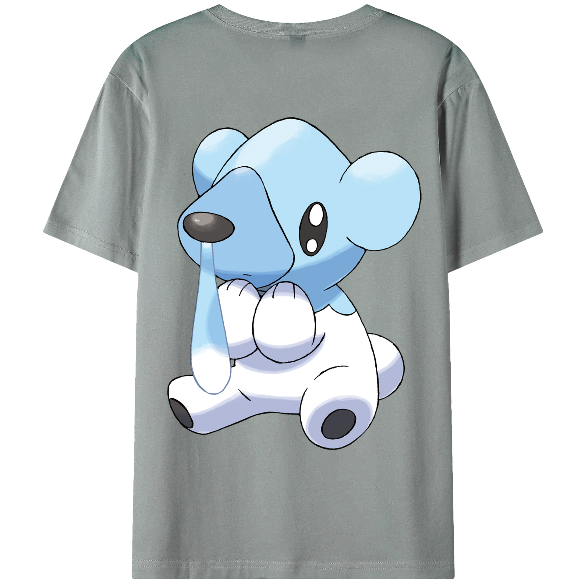 （画像用） ポケットモンスター Pokémon 綿100％ メンズ半袖Tシャツ（バックプリント） 通気性